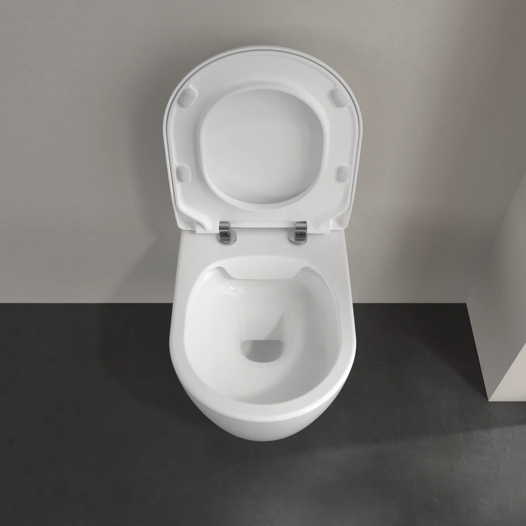 Wand-Tiefspül-WC Combi-Pack DirectFlush „Avento“ mit SlimSeat 37 × 31,5 cm in Weiß Alpin, ohne Spülrand Wand-Tiefspül-WC Combi-Pack DirectFlush „Avento“ mit SlimSeat 37 × 31,5 cm in Weiß Alpin, ohne Spülrand
