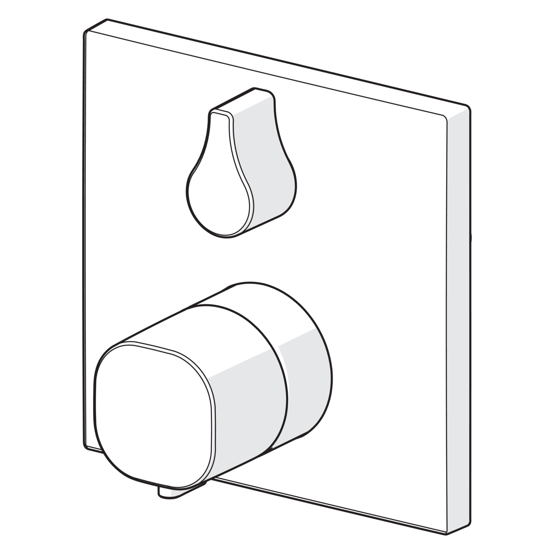 HansaLIVING Wannen- und Brausearmatur Hansacolour FM Set f. Wafü/Br. 8114 Rosette eckig Matt-Schwarz HansaLIVING Wannen- und Brausearmatur Hansacolour FM Set f. Wafü/Br. 8114 Rosette eckig Matt-Schwarz
