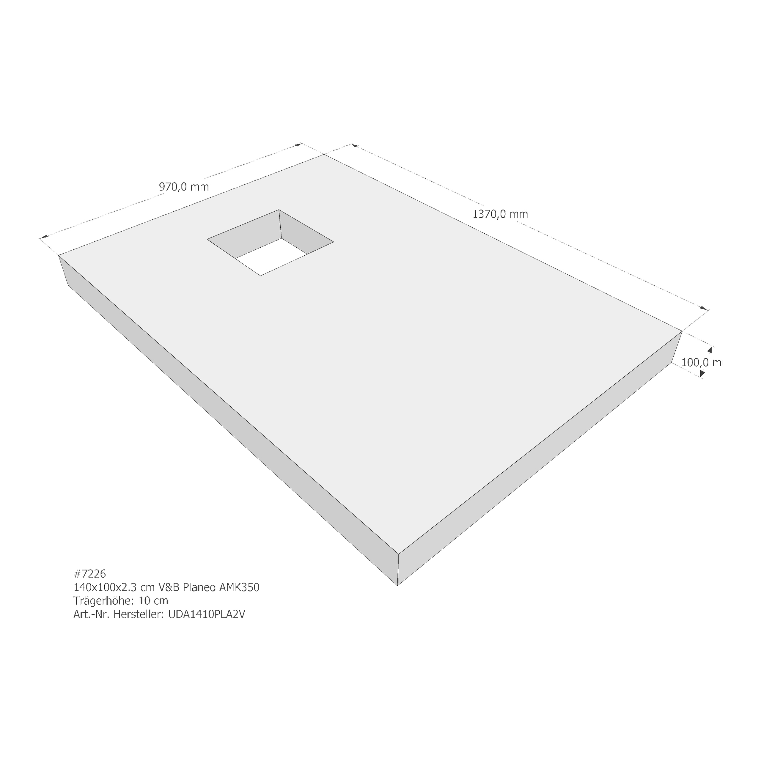 Duschwannenträger für Villeroy & Boch Planeo 140 × 100 × 2,3 cm Duschwannenträger für Villeroy & Boch Planeo 140 × 100 × 2,3 cm