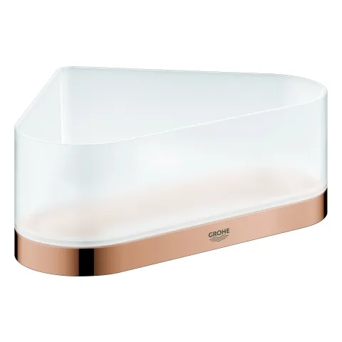 Eck-Duschablage Selection 41038, mit Halterung, Metall / Kunststoff Eck-Duschablage Selection 41038, mit Halterung, Metall / Kunststoff