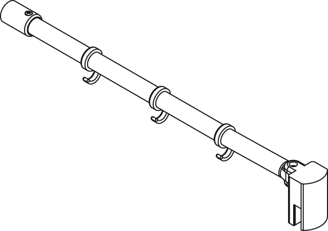 Kermi Duschdesign Haltestange „DIGA“ 1200 mm