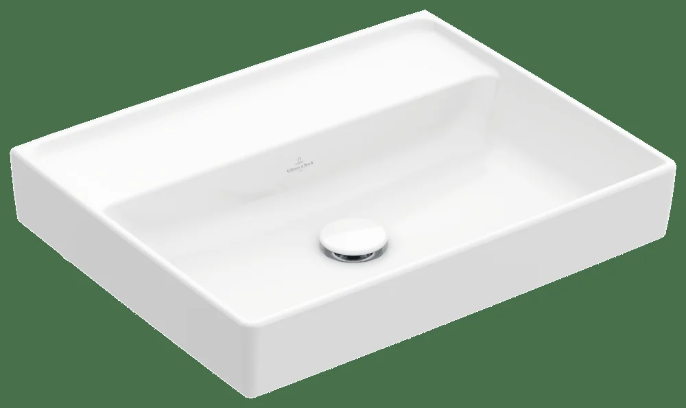 Villeroy & Boch Collaro Waschbecken 550x440mm, Rechteck ohne Überlauf, Weiß Alpin