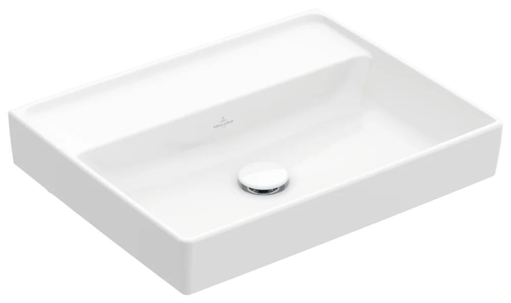 Villeroy & Boch Collaro Waschbecken 550x440mm, Rechteck ohne Überlauf, Weiß Alpin