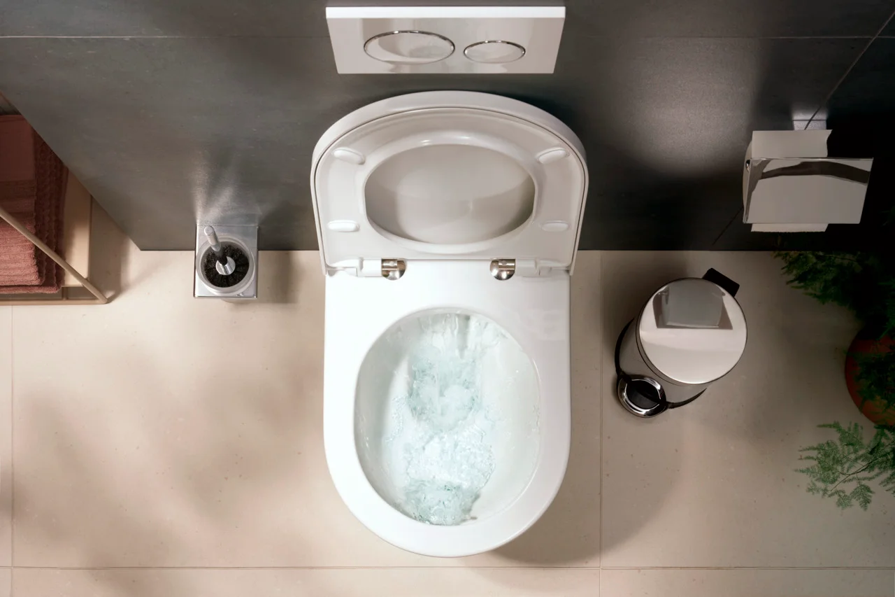 Hansgrohe AddStoris Q Toilettenpapierhalter mit Deckel, Chrom, Wandmontage, Metall, Bohrabstand 26 mm, Bohrloch-Durchmesser 6 mm