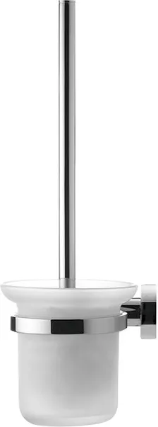 Duravit Toilettenbürstengarnitur „D-Code“ 15,4 × 34,2 cm in schwarz matt, Befestigung sichtbar Duravit Toilettenbürstengarnitur „D-Code“ 15,4 × 34,2 cm in schwarz matt, Befestigung sichtbar