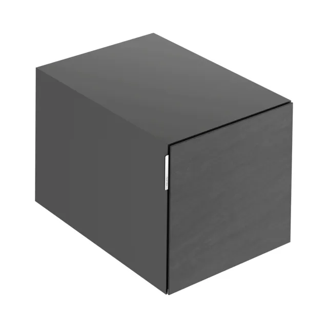 KEUCO Sideboard mit Auszug „Edition 11 Art“ Basalt (Keramik), Smoke (Lack, seidenmatt), mit Beleuchtung 40 × 35 × 49 cm KEUCO Sideboard mit Auszug „Edition 11 Art“ Basalt (Keramik), Smoke (Lack, seidenmatt), mit Beleuchtung 40 × 35 × 49 cm
