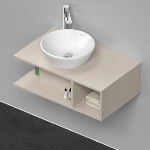 Duravit Waschtischunterschrank wandhängend „D-Neo“ 80 × 26 × 48 cm Taupe Matt