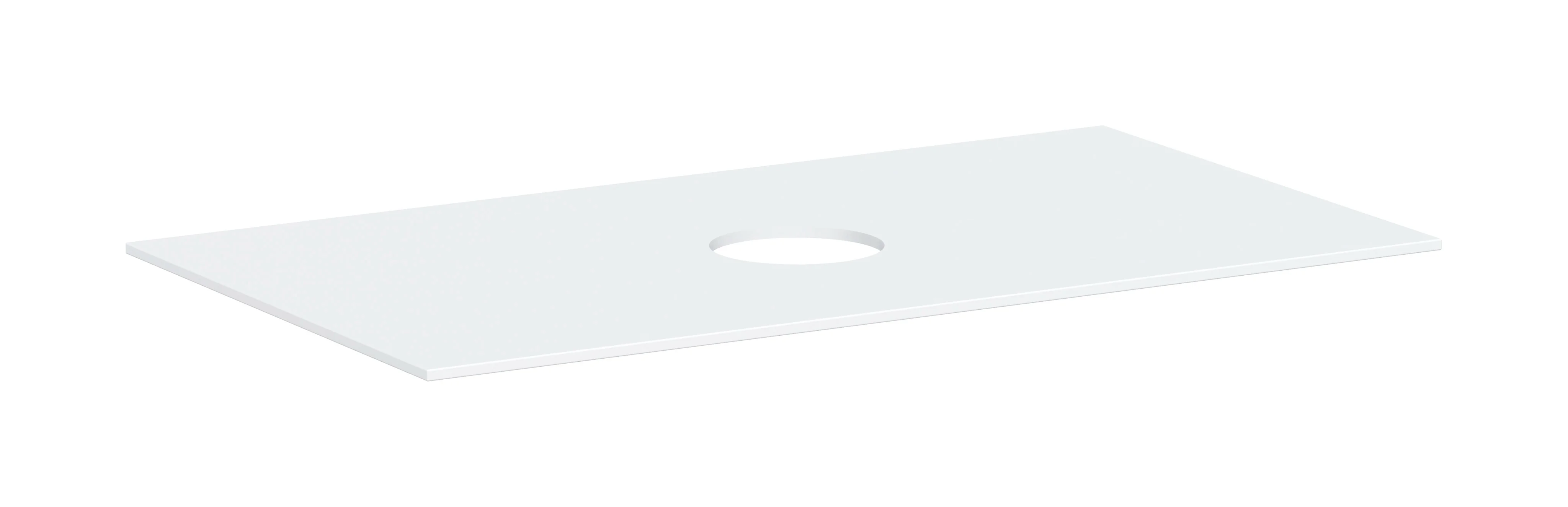 Hansgrohe Xevolos E Konsole, Mattweiß, 980 x 550 mm, mittiger Beckenausschnitt für Aufsatzwaschtisch ohne Hahnloch