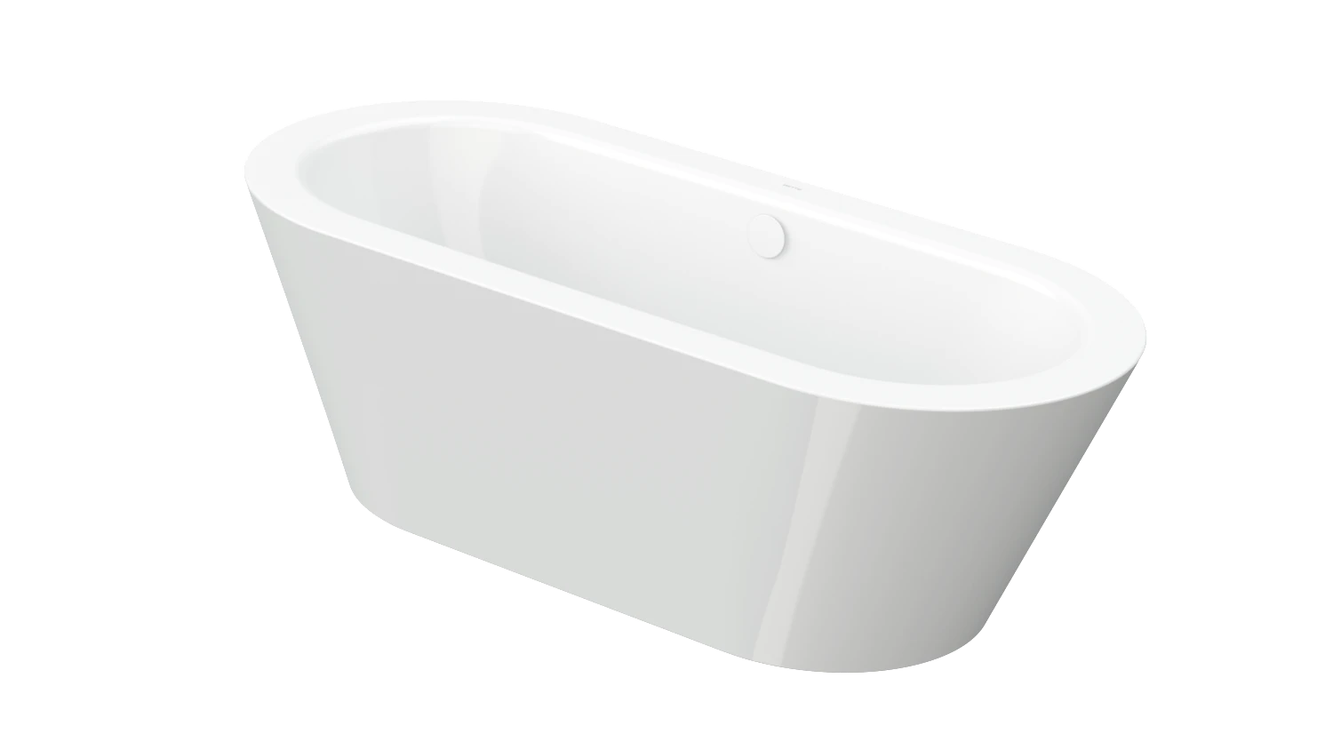 Bette oval Badewanne „BetteStarlet Oval Silhouette“ 175 × 80 cm in Weiß