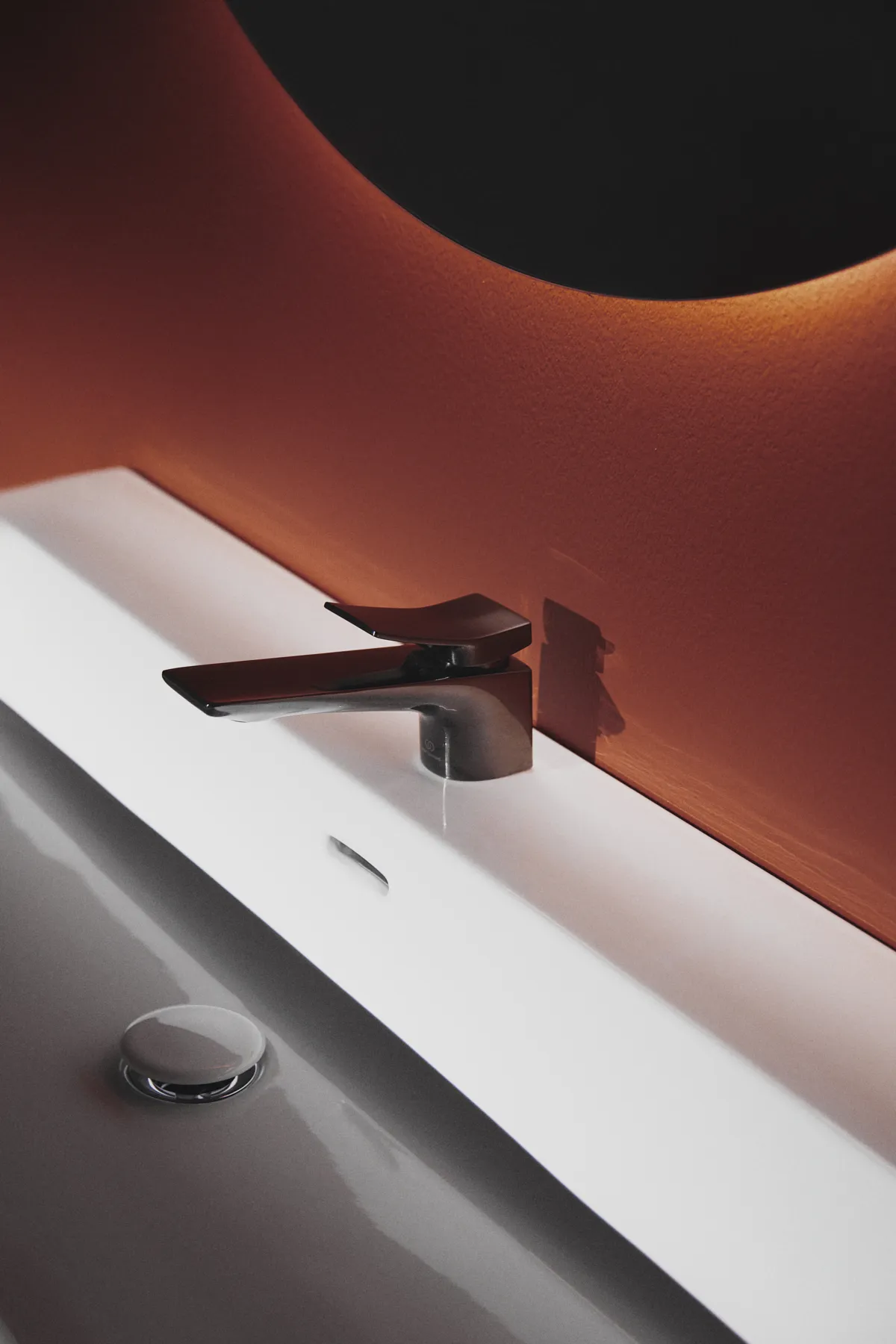 Waschtischarmatur Conca, ohne Ablaufgarnitur, Ausladung 132mm, Brushed Gold Waschtischarmatur Conca, ohne Ablaufgarnitur, Ausladung 132mm, Brushed Gold