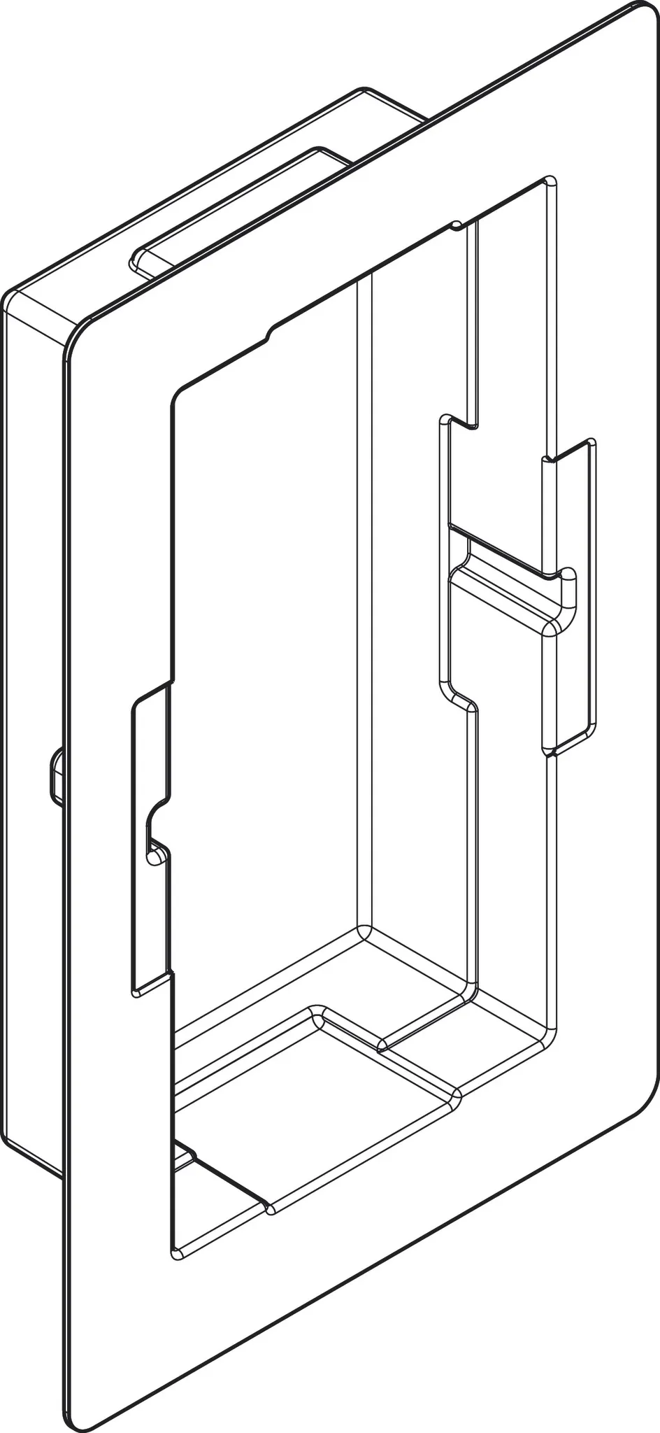 Hansgrohe XtraStoris Einbauset 150x300x70mm