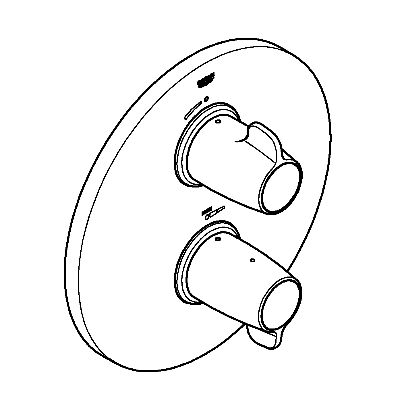 Thermostat-Brausebatterie Grohtherm Special 29094, Fertigmontageset für Rapido T, chrom