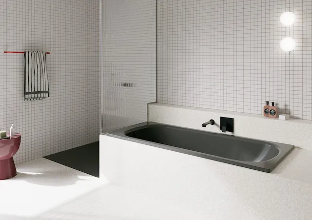 Bette BetteForm Badewanne Anthracite 1700x730x420 mm Einbau 1-Sitzer Bade-Duschkombination glasierter Titan-Stahl Bette BetteForm Badewanne Anthracite 1700x730x420 mm Einbau 1-Sitzer Bade-Duschkombination glasierter Titan-Stahl