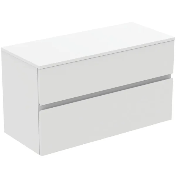 Ideal Standard Waschtischunterschrank „Finesse“ 100,2 × 55,8 × 44 cm Weiß matt lackiert Ideal Standard Waschtischunterschrank „Finesse“ 100,2 × 55,8 × 44 cm Weiß matt lackiert