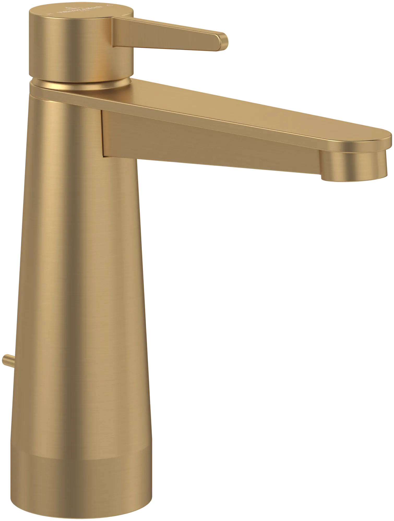 Villeroy & Boch Conum Einhebel-Waschtischarmatur, Brushed Gold, 49x165x169 mm, Keramikkartusche, Laminarstrahl, SmartPressure