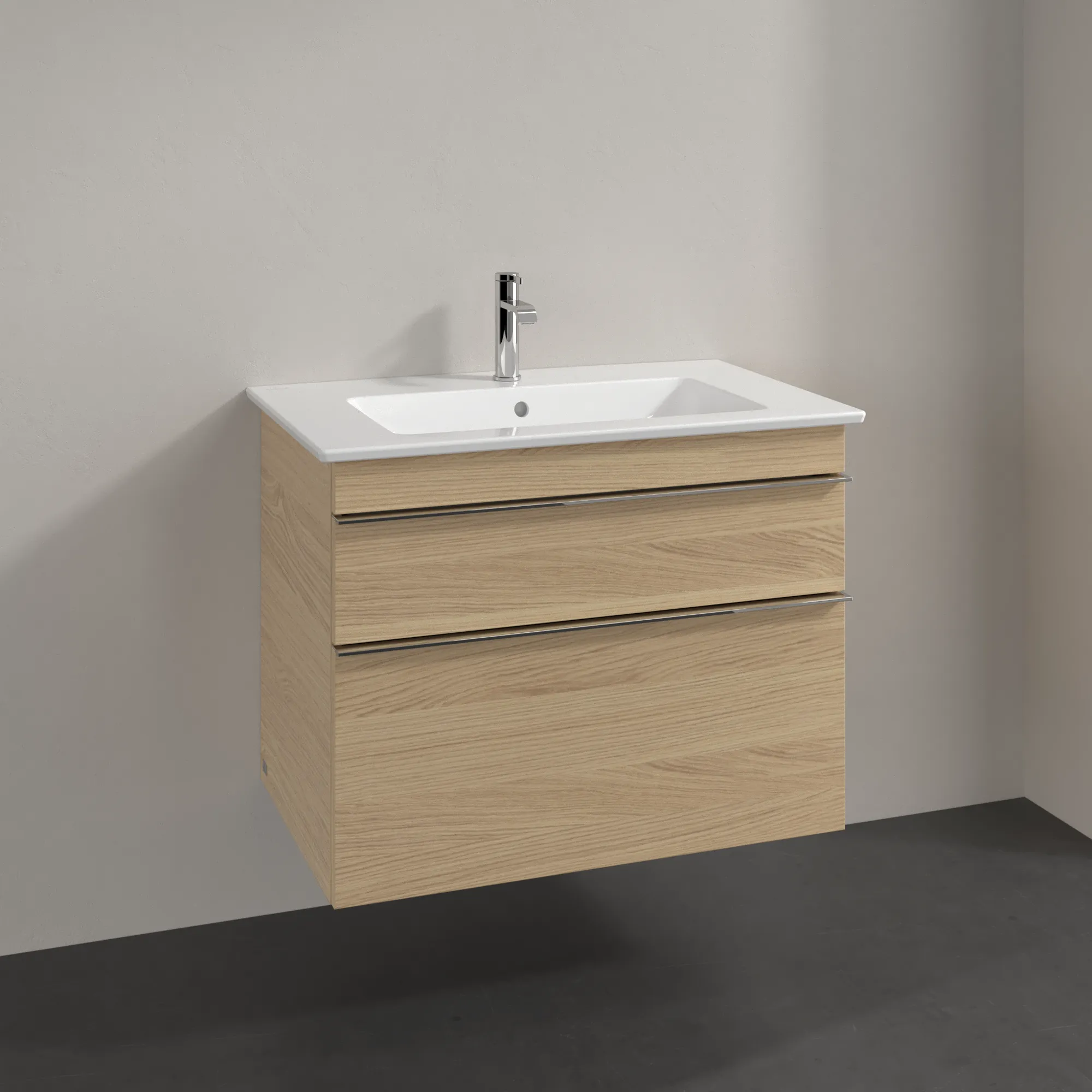 Villeroy & Boch Waschtischunterschrank „Venticello“ für Schrankwaschtisch 753 × 590 × 502 mm Nordic Oak, für Becken mittig