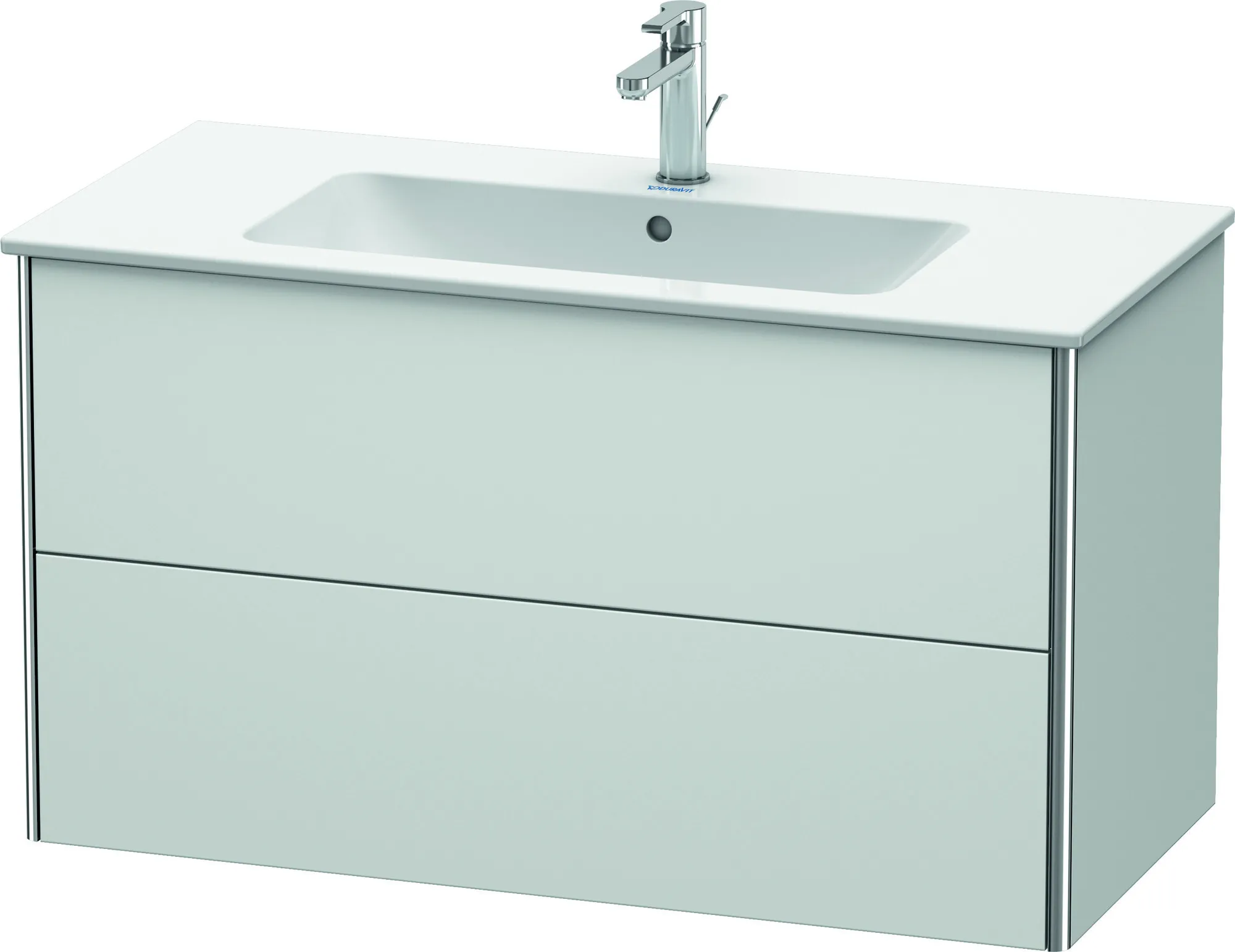 Duravit Waschtischunterschrank wandhängend „XSquare“ 101 × 56 × 47,8 cm Weiß Seidenmatt
