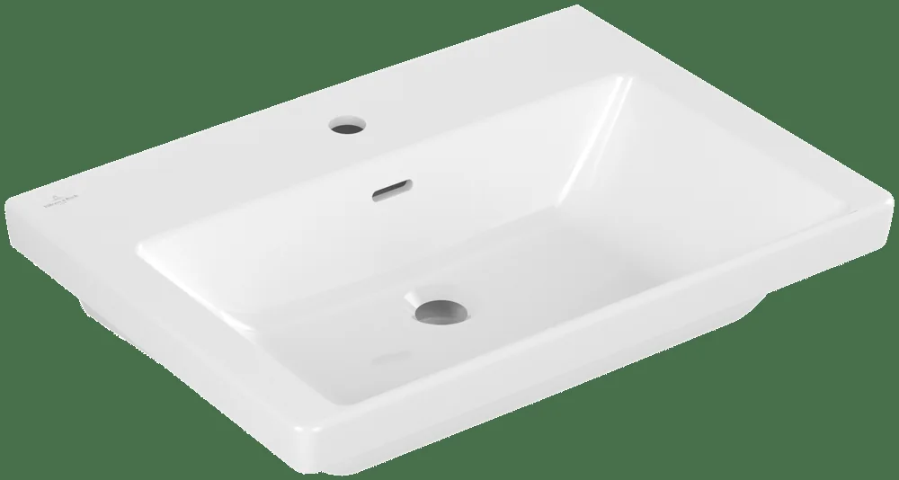 Villeroy & Boch Subway 3.0 Waschbecken Schrankwaschtisch 650x470mm Rechteck TitanCeram Weiß Alpin