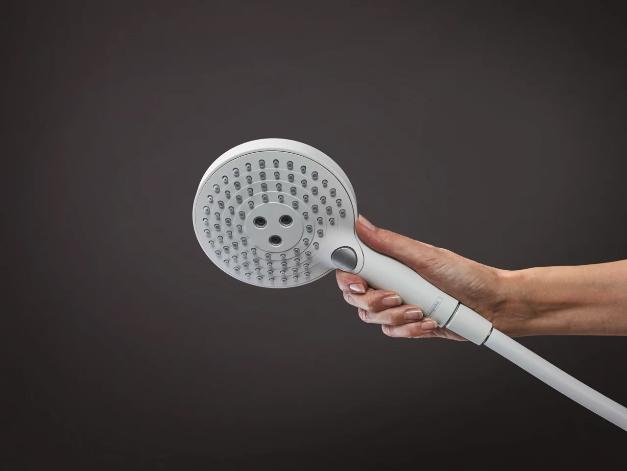 Hansgrohe Raindance Select S Showerpipe 240, PowderRain, 16 l/min, Thermostat Ecostat Comfort, Aufputzinstallation, DN15, G 1/2