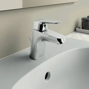 Waschtischarmatur Ceraflex, 5 l/min., BlueStart, mit Ablaufgarnitur, Ausladung 101mm, Chrom Waschtischarmatur Ceraflex, 5 l/min., BlueStart, mit Ablaufgarnitur, Ausladung 101mm, Chrom