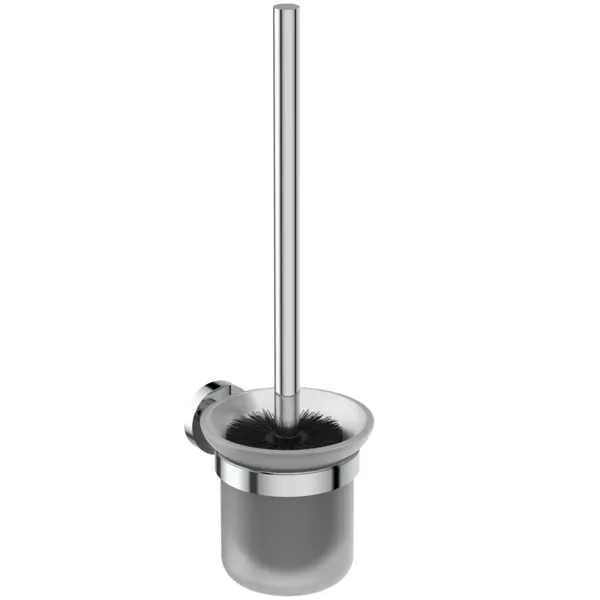 Bürstengarnitur IOM aus Glas wandhängend Chrom Bürstengarnitur IOM aus Glas wandhängend Chrom