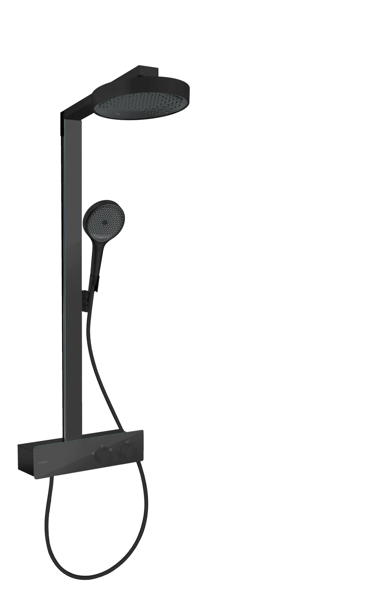 Hansgrohe Rainfinity Showerpipe 250 1jet EcoSmart mit ShowerTablet 350, Mattschwarz Hansgrohe Rainfinity Showerpipe 250 1jet EcoSmart mit ShowerTablet 350, Mattschwarz