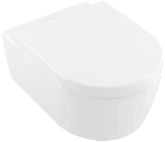 Wand-Tiefspül-WC Combi-Pack DirectFlush „Avento“ 37 × 31,5 cm in Weiß Alpin, ohne Spülrand