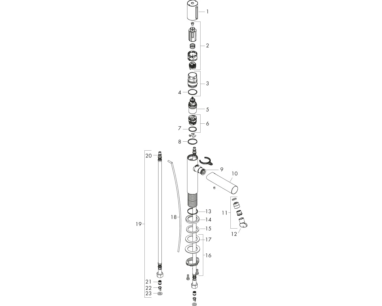 Waschtischmischer 110 Axor Uno Select chrom