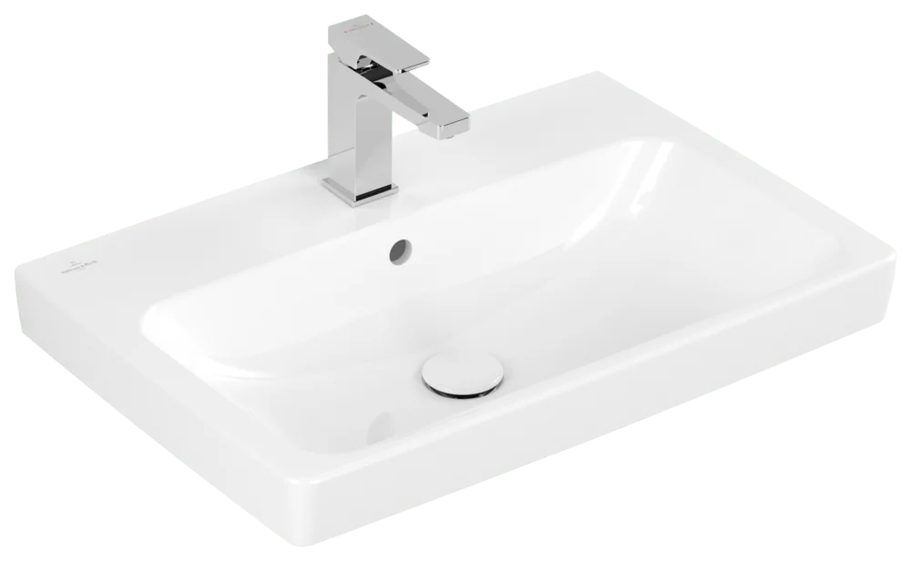 Villeroy & Boch Architectura Wandwaschbecken 4A8765, 650x445x165mm, weiß Alpin, glänzend, mit Überlauf