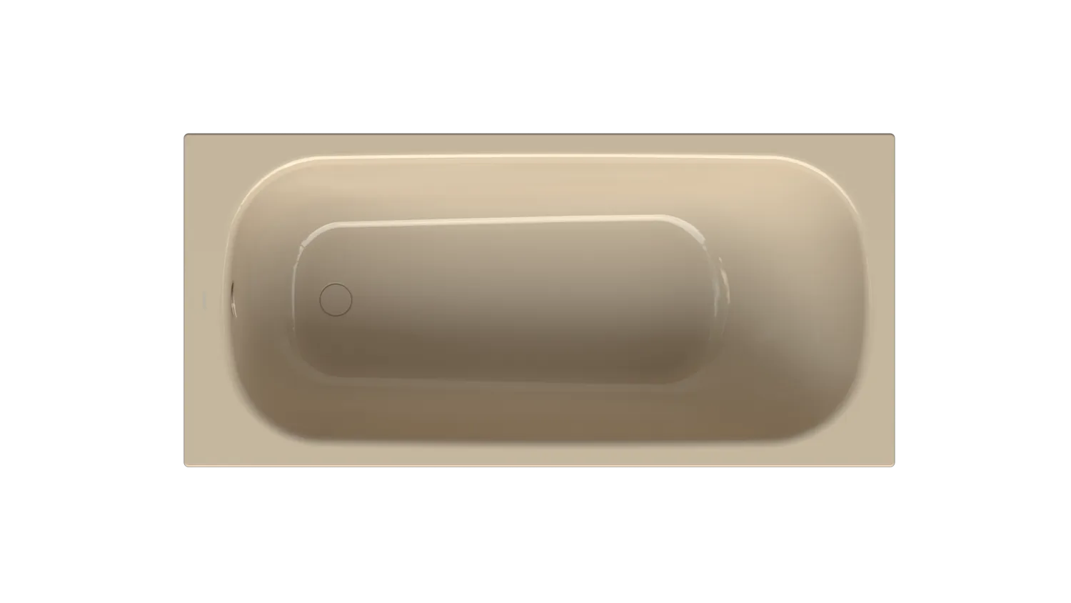 Bette BetteClassic Badewanne Rechteck 1-Sitzer, 1600x750 mm, 45 cm tief, beige, glasierter Titan-Stahl, BetteGlasur® Plus, inkl. Antidröhnen-Matte