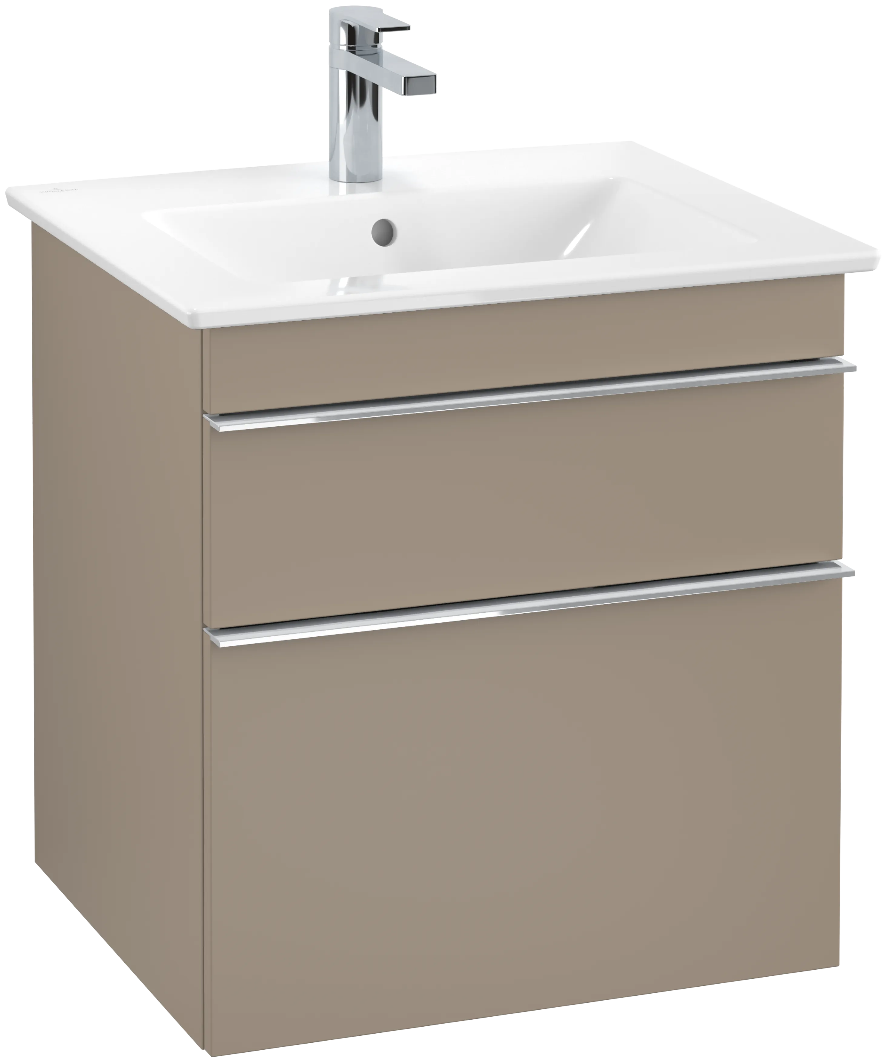 Villeroy & Boch Waschtischunterschrank „Venticello“ für Schrankwaschtisch 553 × 590 × 502 mm Taupe, für Becken mittig