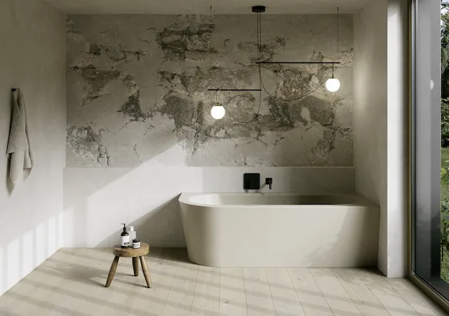 Bette BetteSilhouette Badewanne Eck Starlet V Sand 1750x800x420/575 mm glasierter Titan-Stahl 2-Sitzer Schürzenwanne