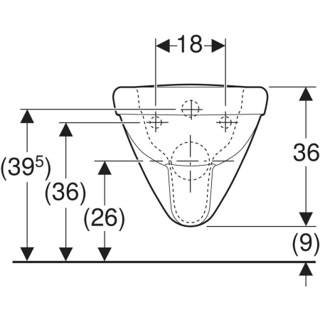 Wand-Tiefspül-WC „Renova Comfort Square“ 70 cm in weiß alpin Wand-Tiefspül-WC „Renova Comfort Square“ 70 cm in weiß alpin