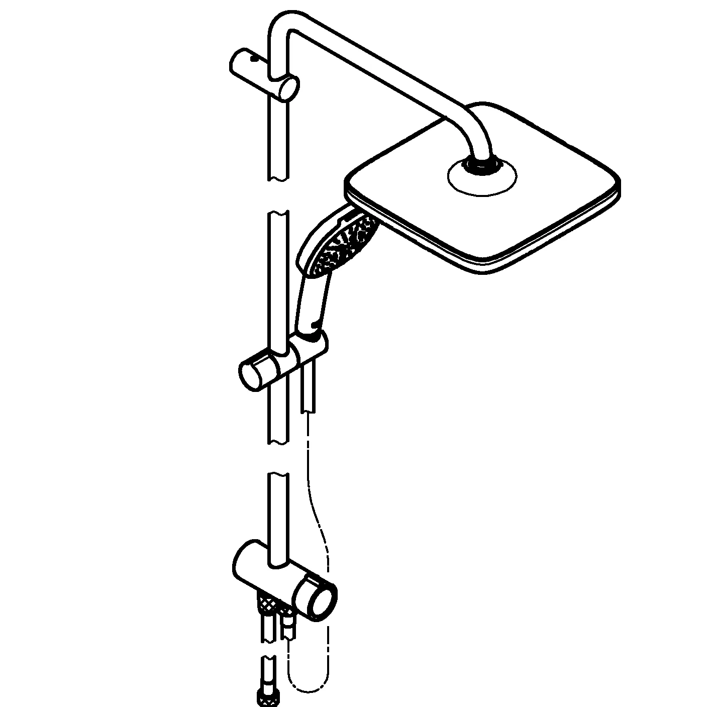 Grohe Duschsystem „Tempesta System 250 Cube“