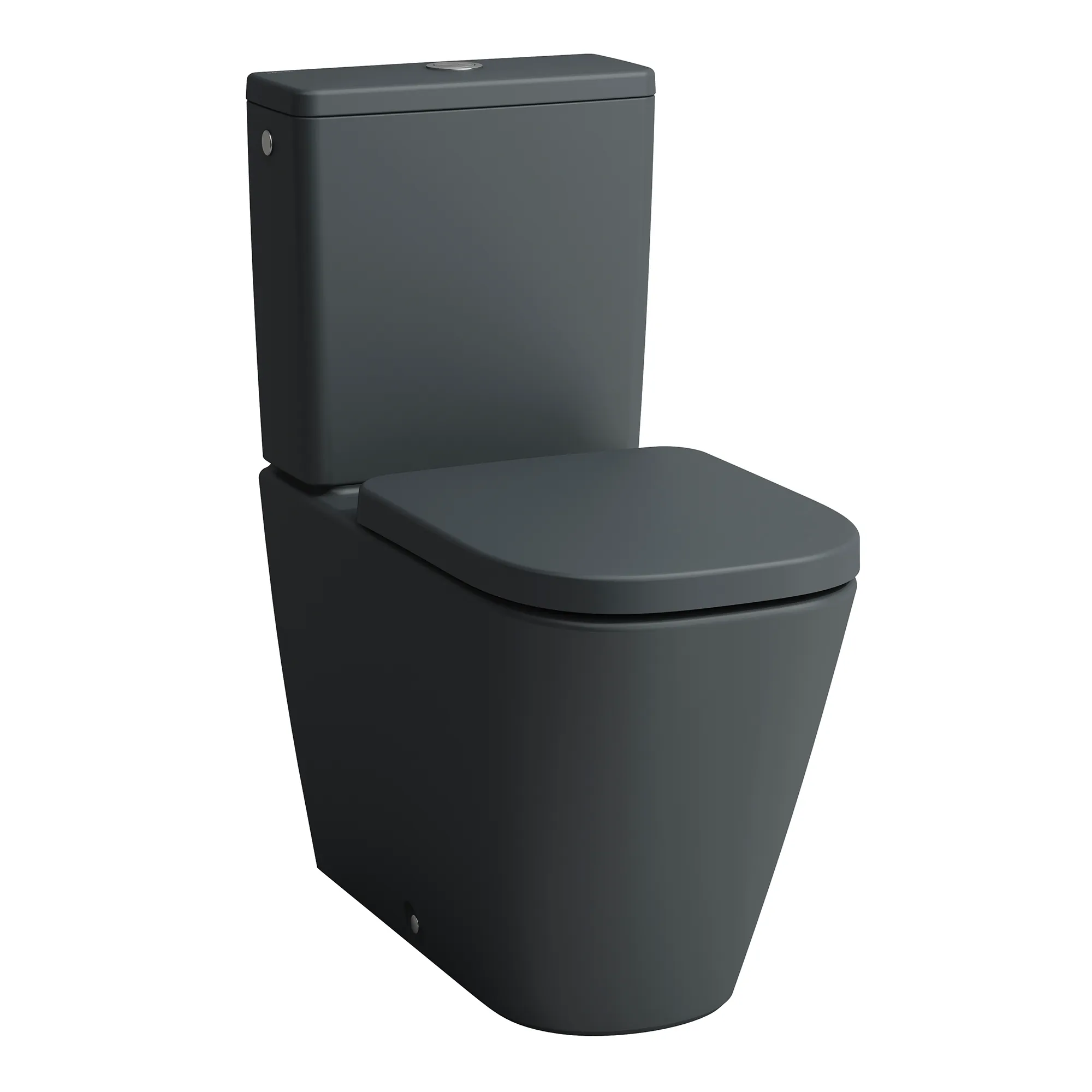 Laufen Stand-Tiefspül-WC Silent Flush „Meda“ 360 × 440 × 680 mm in Graphit matt, Abgang variabel, ohne Spülrand Laufen Stand-Tiefspül-WC Silent Flush „Meda“ 360 × 440 × 680 mm in Graphit matt, Abgang variabel, ohne Spülrand