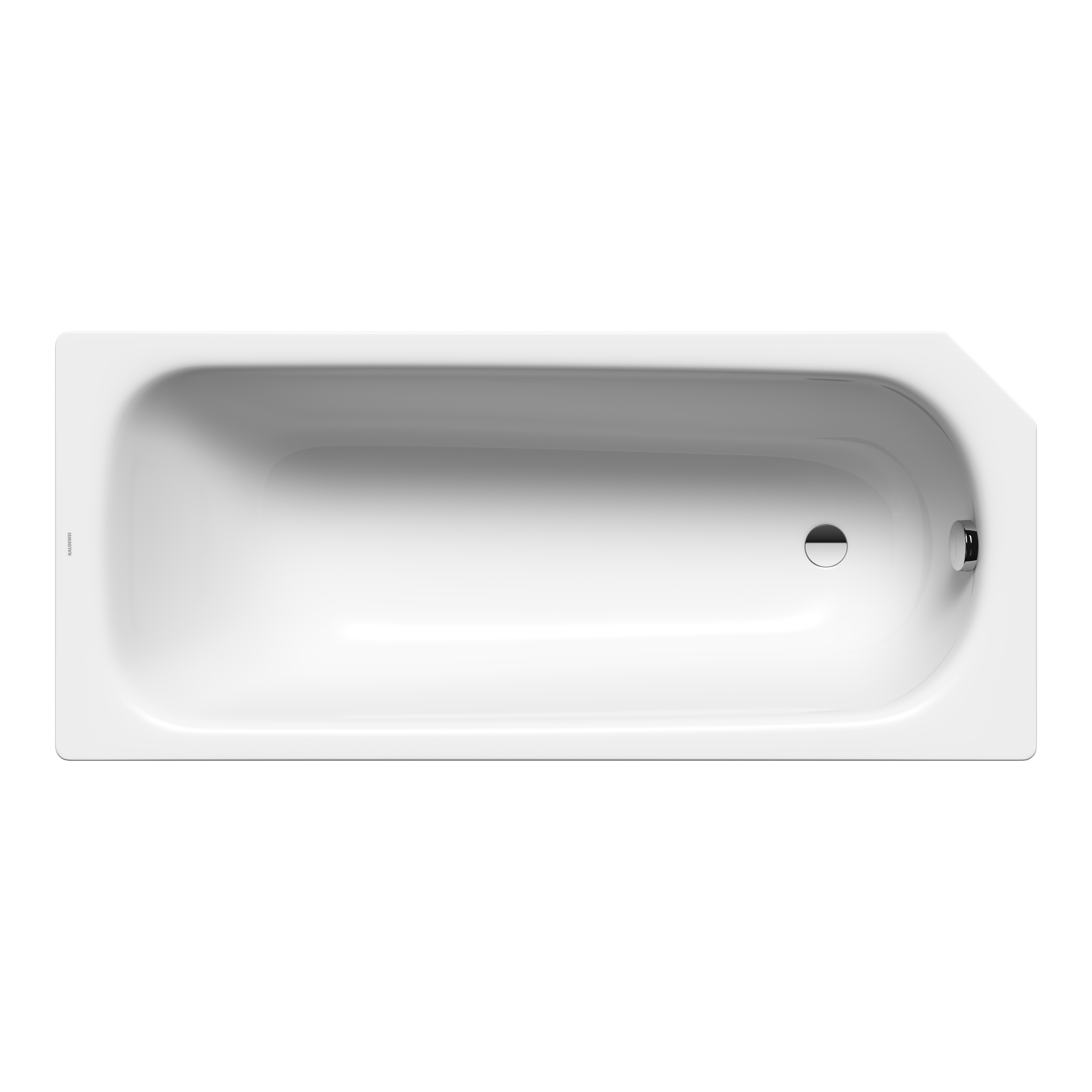 Kaldewei fünfeck rechteck Badewanne „Saniform V3“ 160 × 70 cm in alpinweiß, 