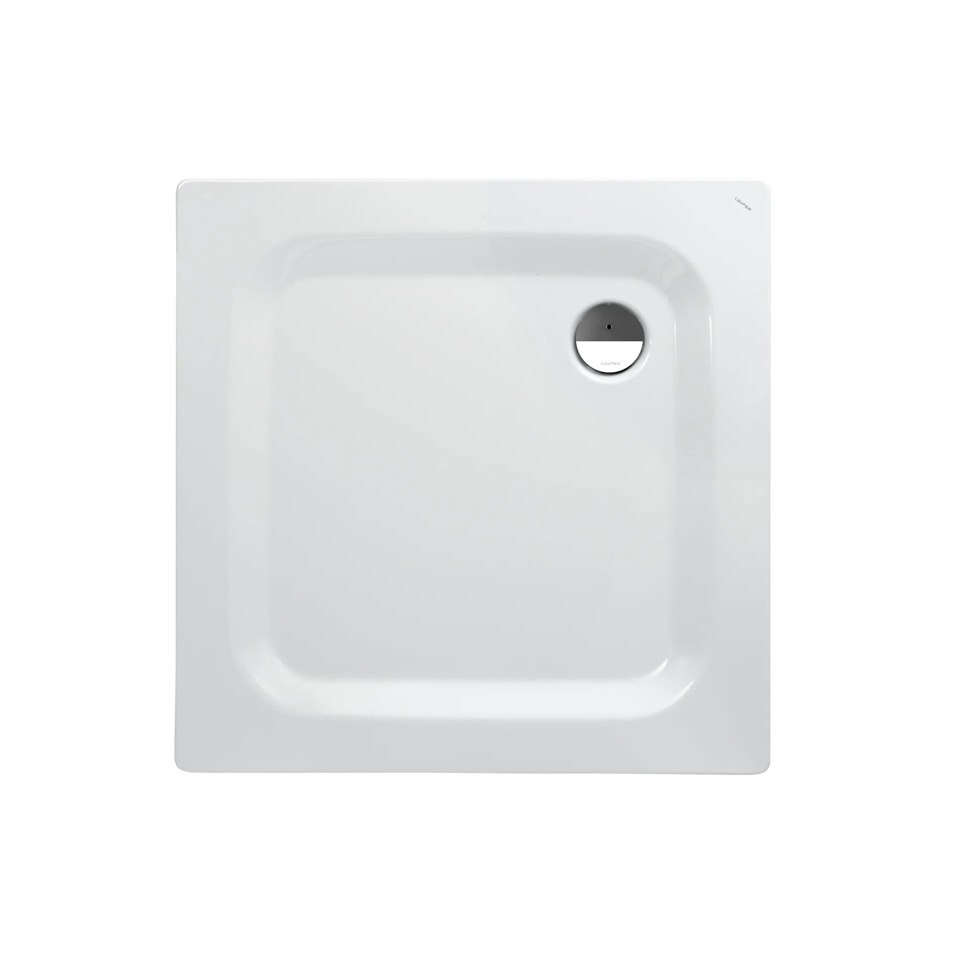 Laufen quadrat Duschwanne „Platina“ 1000 × 1000 mm ohne Oberflächenbeschichtung, ohne Oberflächenveredelung, in Weiß