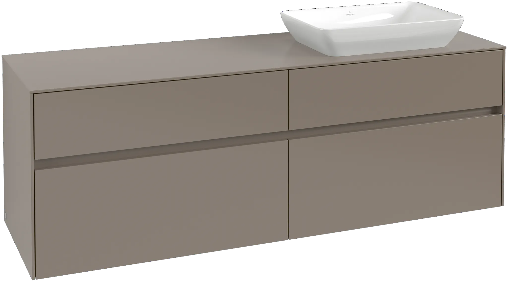 Villeroy & Boch Waschtischunterschrank „Collaro“ 1600 × 548 × 500 mm White Oak, ohne Beleuchtung, für Becken rechts Villeroy & Boch Waschtischunterschrank „Collaro“ 1600 × 548 × 500 mm White Oak, ohne Beleuchtung, für Becken rechts