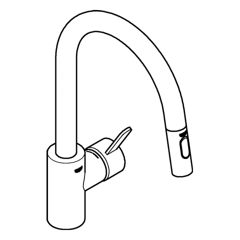 Grohe Eurosmart Cosmopolitan Einhand-Spültischbatterie, ½, hoher Auslauf, Einlochmontage, chrom Grohe Eurosmart Cosmopolitan Einhand-Spültischbatterie, ½, hoher Auslauf, Einlochmontage, chrom