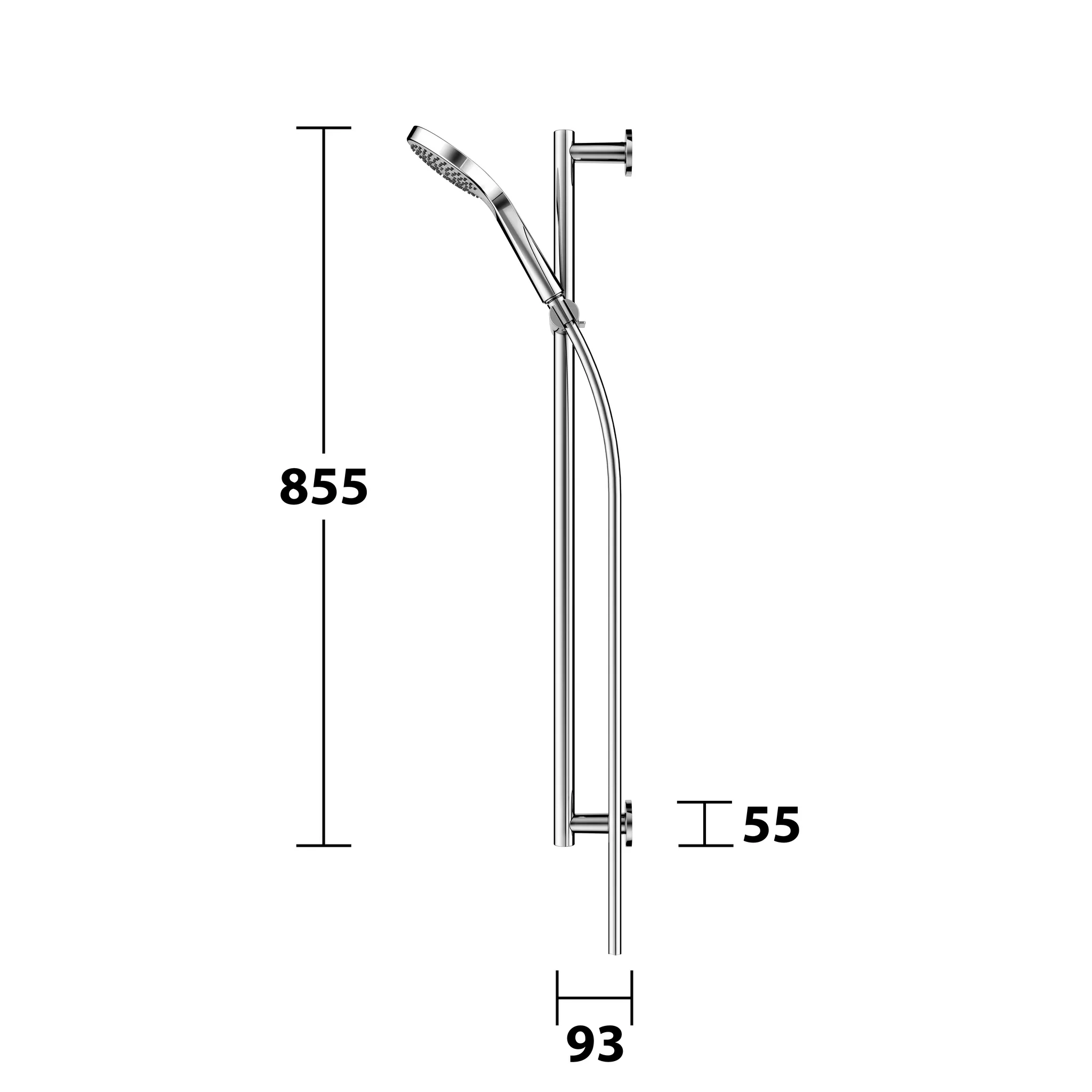 IXMO 59587010801 Brause-Set rund 855 mm verchromt