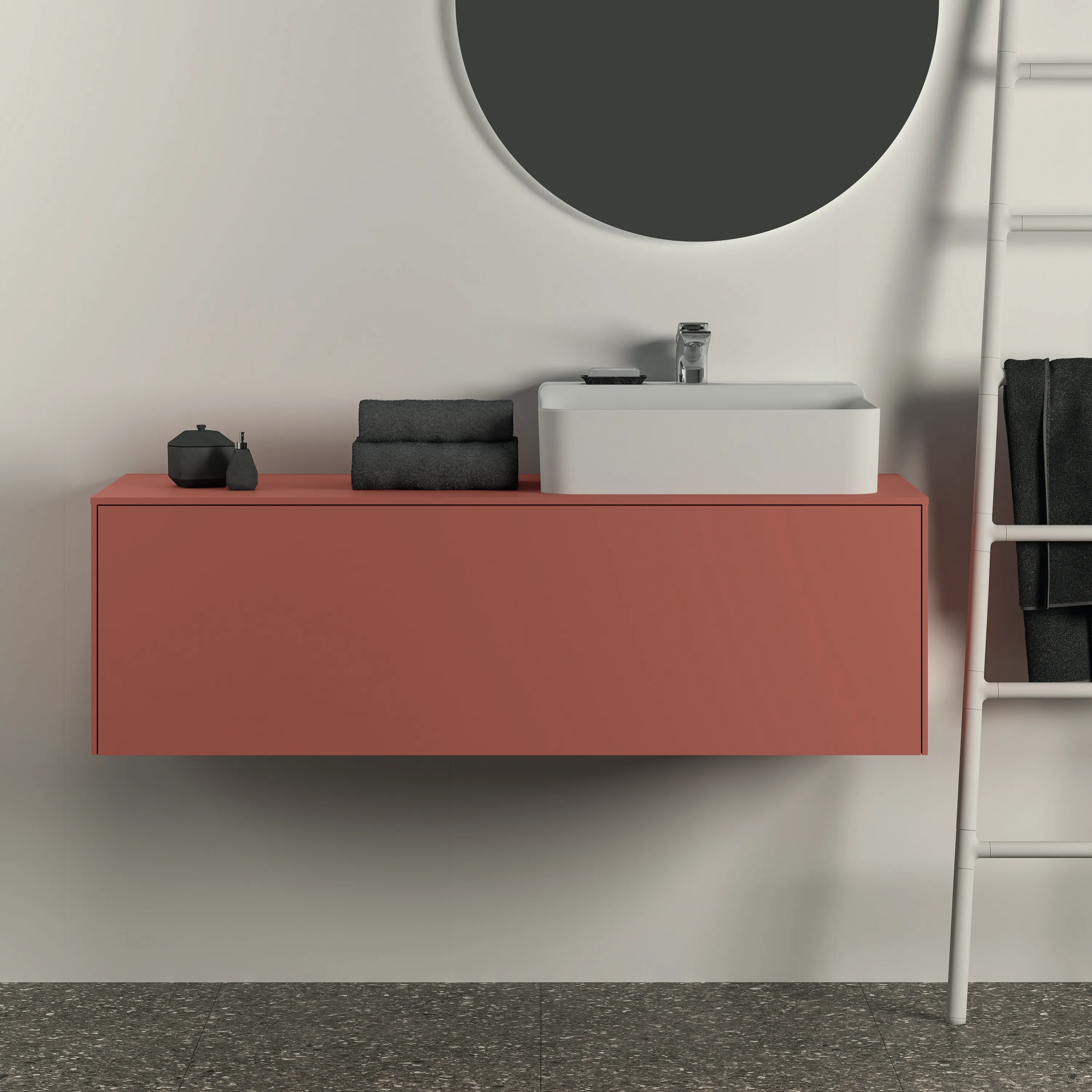 Ideal Standard Waschtischunterschrank „Conca“ 120,2 × 37 × 50,5 cm Sunset matt lackiert