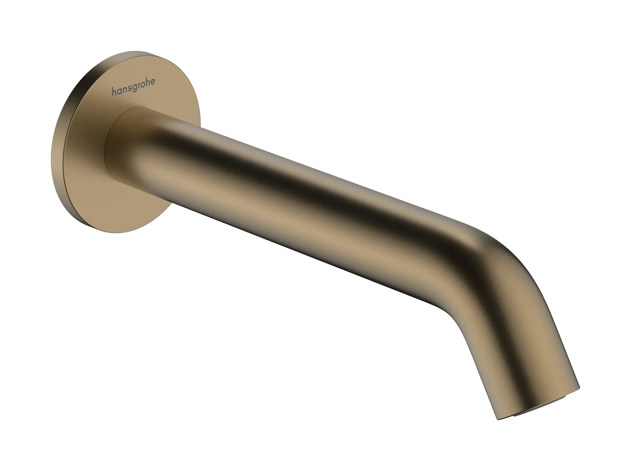 Hansgrohe Tecturis S Wanneneinlauf Brushed Bronze, Ausladung 198 mm, Wandmontage, max. Durchfluss 22,5 l/min bei 3 bar, Anschluss G 1/2, DN15 Hansgrohe Tecturis S Wanneneinlauf Brushed Bronze, Ausladung 198 mm, Wandmontage, max. Durchfluss 22,5 l/min bei 3 bar, Anschluss G 1/2, DN15