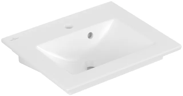 Villeroy & Boch Handwaschbecken „Venticello“ 500 × 420 × 150 mm, mit Hahnlochbohrung, Hahnlochposition mittig in Stone White Villeroy & Boch Handwaschbecken „Venticello“ 500 × 420 × 150 mm, mit Hahnlochbohrung, Hahnlochposition mittig in Stone White