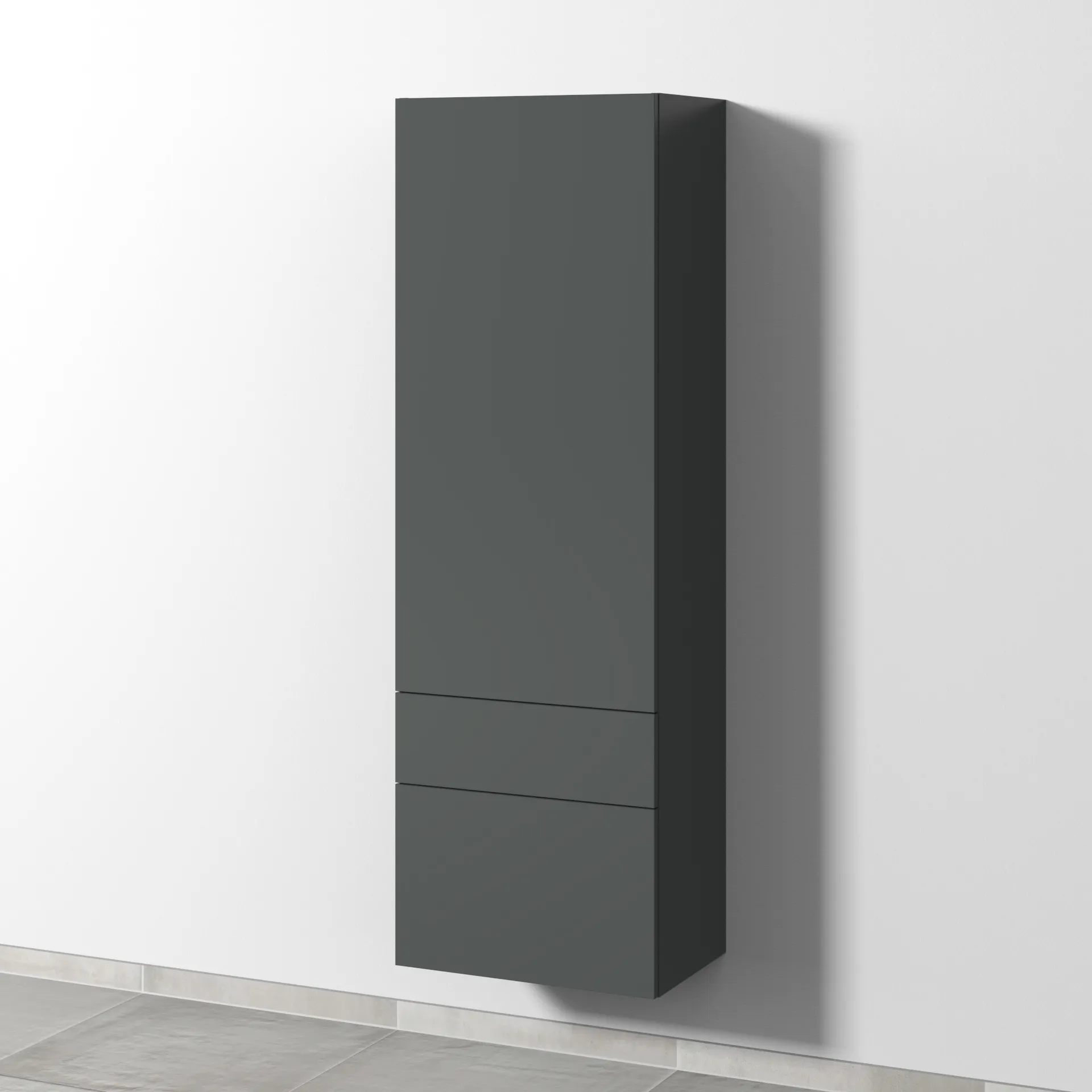 Sanipa Hochschrank „2morrow“ 525 × 1615 × 350 mm in Anthrazit (matt)