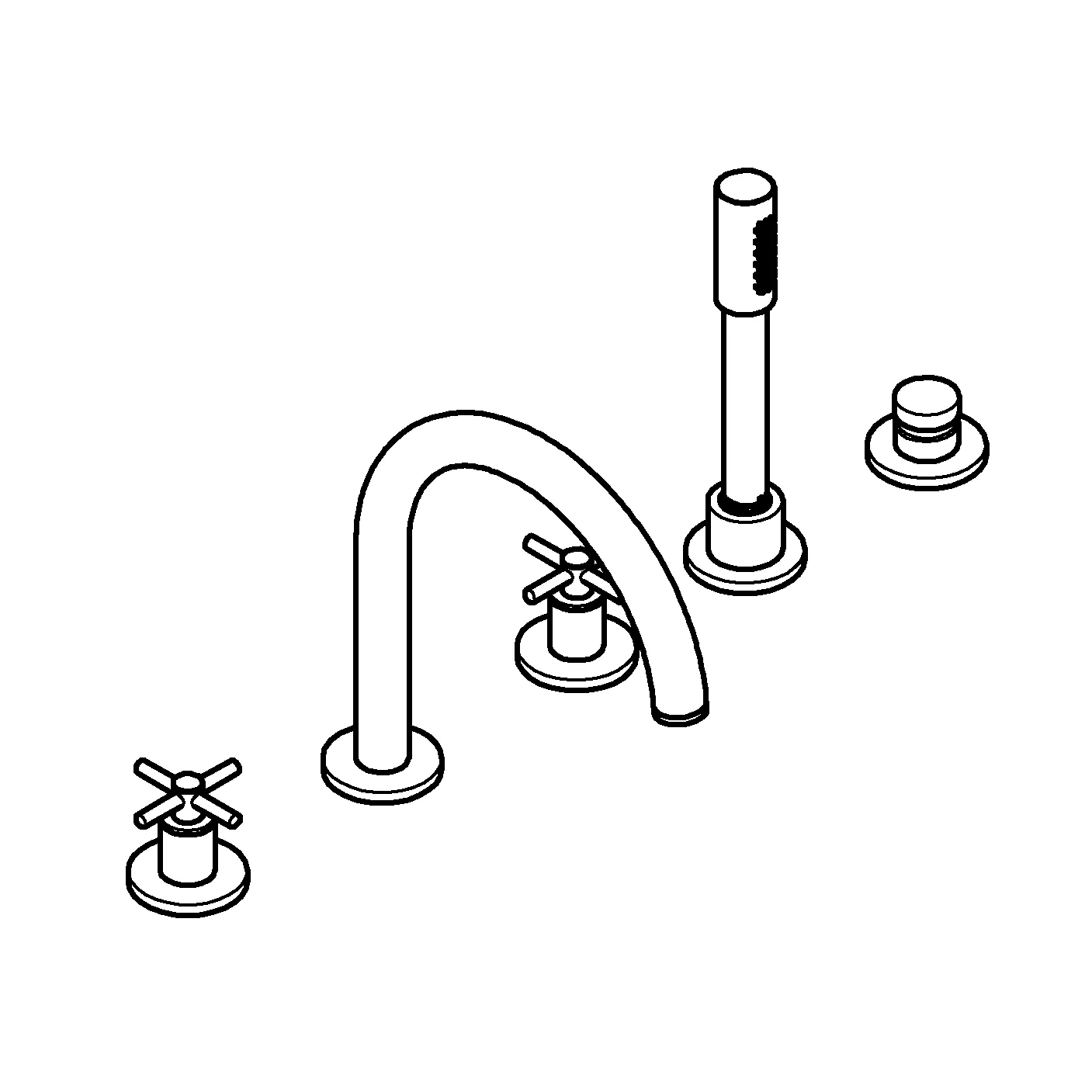 Grohe Atrio 5-Loch-Wannenkombination warm sunset Grohe Atrio 5-Loch-Wannenkombination warm sunset