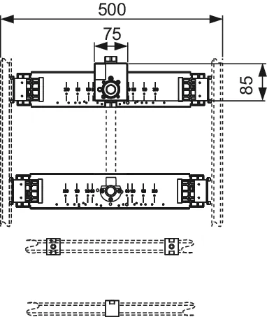 TECEprofil Anschlusseinheit für Urinal mit TECE-Spülergehäuse TECEprofil Anschlusseinheit für Urinal mit TECE-Spülergehäuse