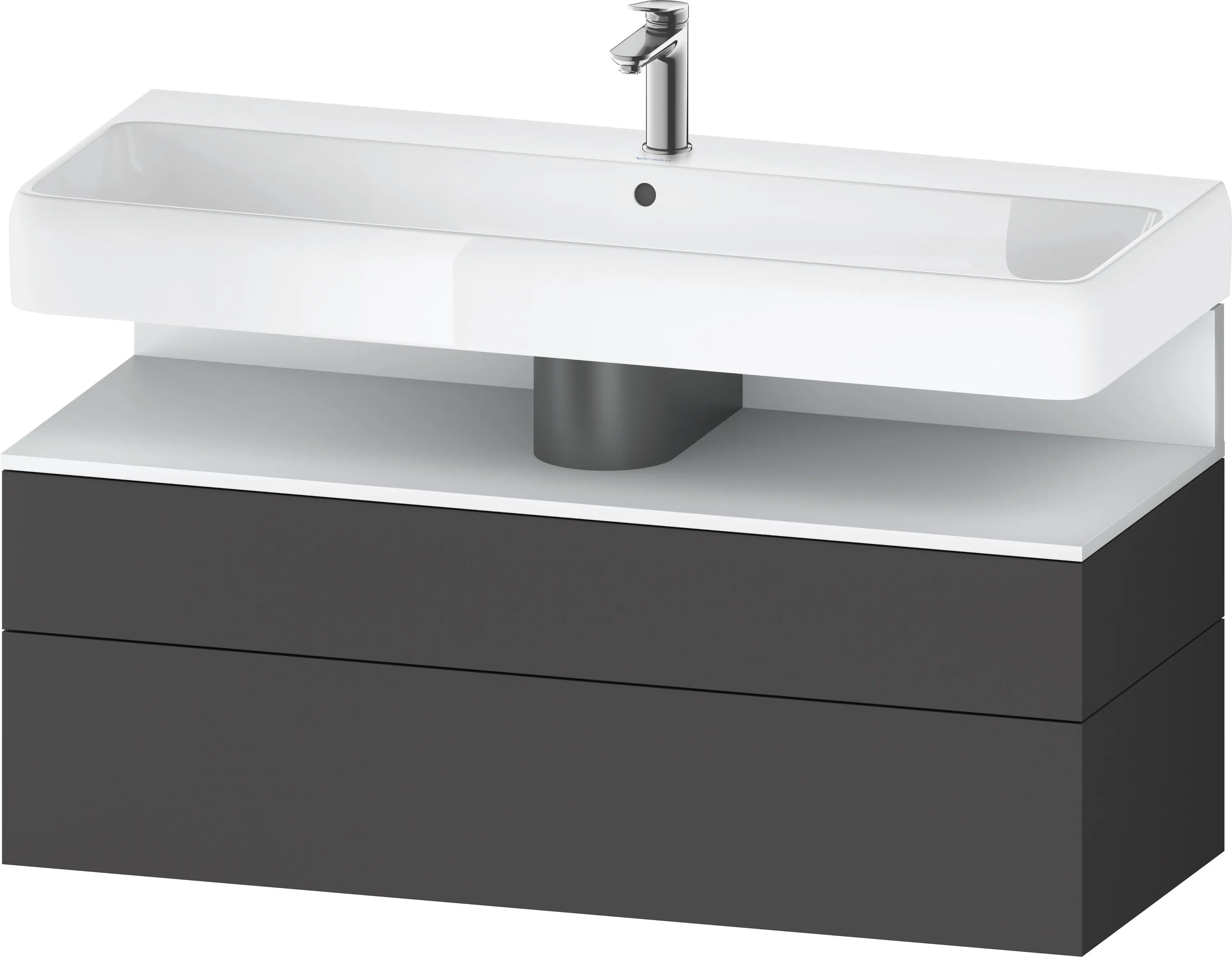 Duravit Waschtischunterschrank wandhängend „Qatego“ 119 × 59 × 47 cm, mit Beleuchtung Duravit Waschtischunterschrank wandhängend „Qatego“ 119 × 59 × 47 cm, mit Beleuchtung