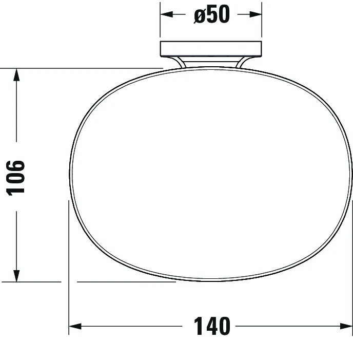 Seifenschale Starck T, Chrom inkl. Glas Weiß matt