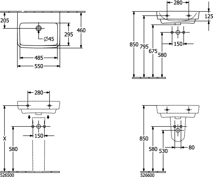 Säule O.novo 526500, 165 x 140 x 690 mm, Weiß Alpin Säule O.novo 526500, 165 x 140 x 690 mm, Weiß Alpin