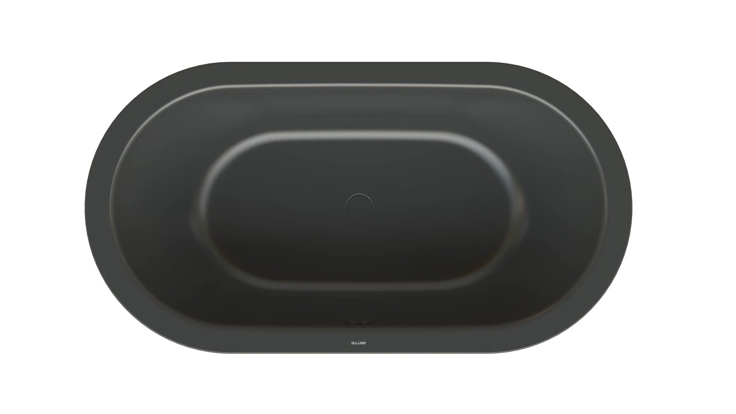 Bette oval Badewanne „BetteStarlet Oval Silhouette“ 150 × 80 cm in Ebony